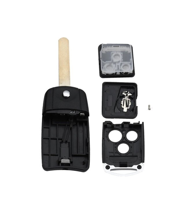 XEOD Autosleutelbehuizing - sleutelbehuizing auto - sleutel - Autosleutel / Geschikt voor Honda 3 knops
