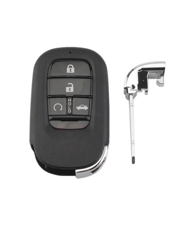 XEOD Autosleutelbehuizing - sleutelbehuizing auto - sleutel - Autosleutel / Smart key geschikt voor Honda Civic - CRV - Accord 4 knops