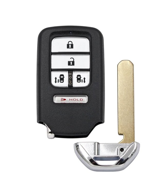 XEOD Autosleutelbehuizing - sleutelbehuizing auto - sleutel - Autosleutel / Smart key geschikt voor Honda Pilot - CRV 4 knops