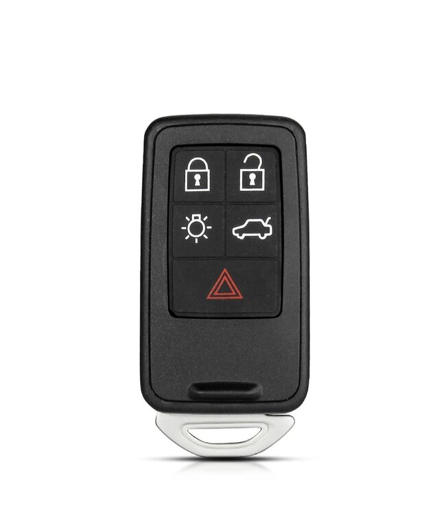 XEOD Autosleutelbehuizing - sleutelbehuizing auto - sleutel - Autosleutel / 5-knops passend voor Volvo Smartkey