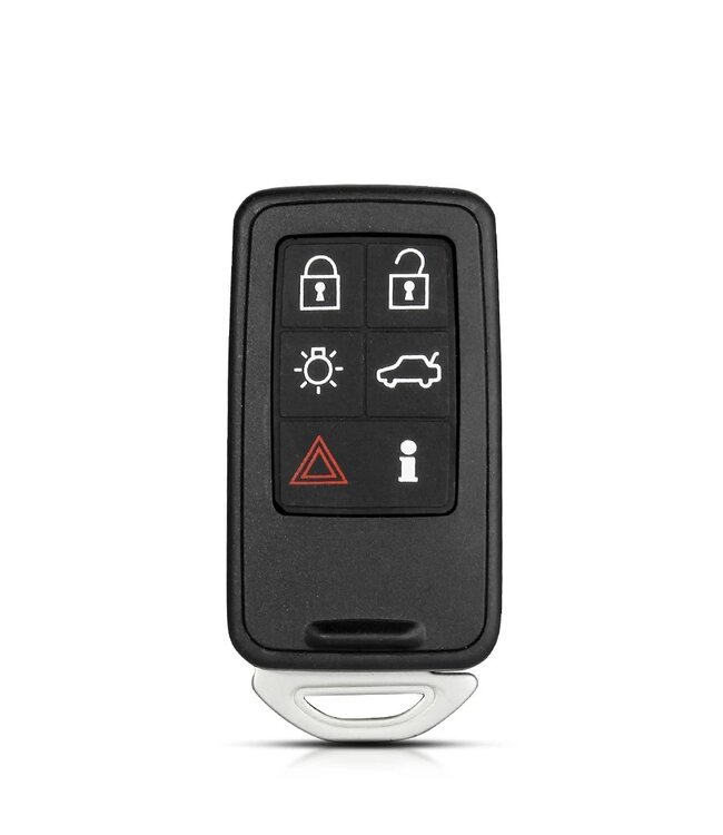 XEOD Autosleutelbehuizing - sleutelbehuizing auto - sleutel - Autosleutel / 5-knops passend voor Volvo Smart key 6 knops