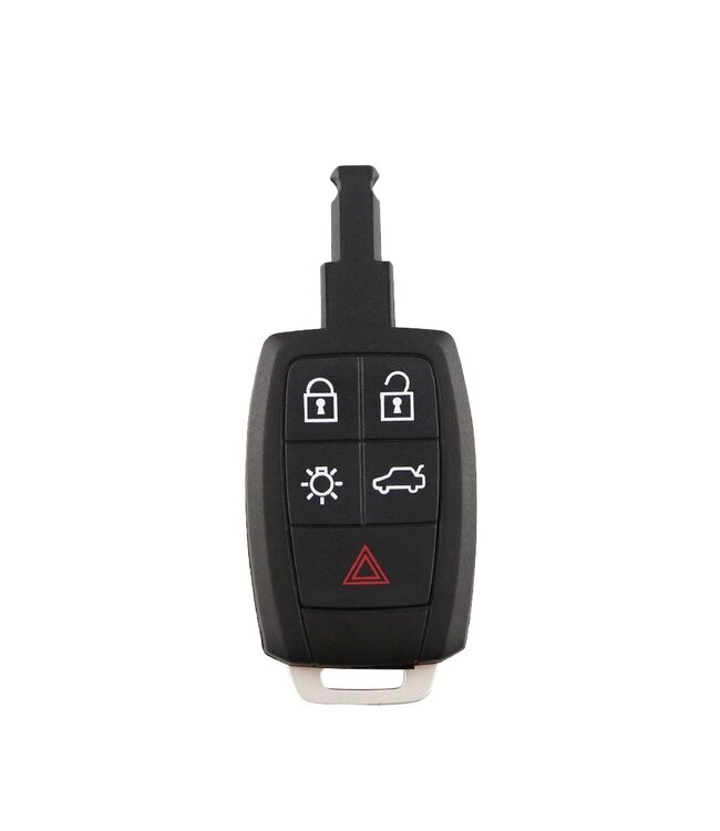 XEOD Autosleutelbehuizing - sleutelbehuizing auto - sleutel - Autosleutel / 5-knops passend voor Volvo Smart key 5 knops C40 - C70 - S40 - S70 - S90 - V40 - V50 - V90 - XC70 en XC90