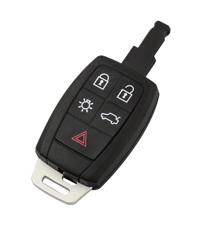 XEOD Autosleutelbehuizing - sleutelbehuizing auto - sleutel - Autosleutel / 5-knops passend voor Volvo Smart key 5 knops C40 - C70 - S40 - S70 - S90 - V40 - V50 - V90 - XC70 en XC90