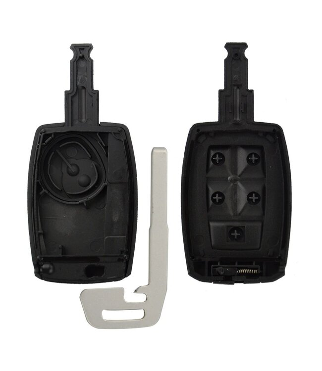 XEOD Autosleutelbehuizing - sleutelbehuizing auto - sleutel - Autosleutel / 5-knops passend voor Volvo Smart key 5 knops C40 - C70 - S40 - S70 - S90 - V40 - V50 - V90 - XC70 en XC90