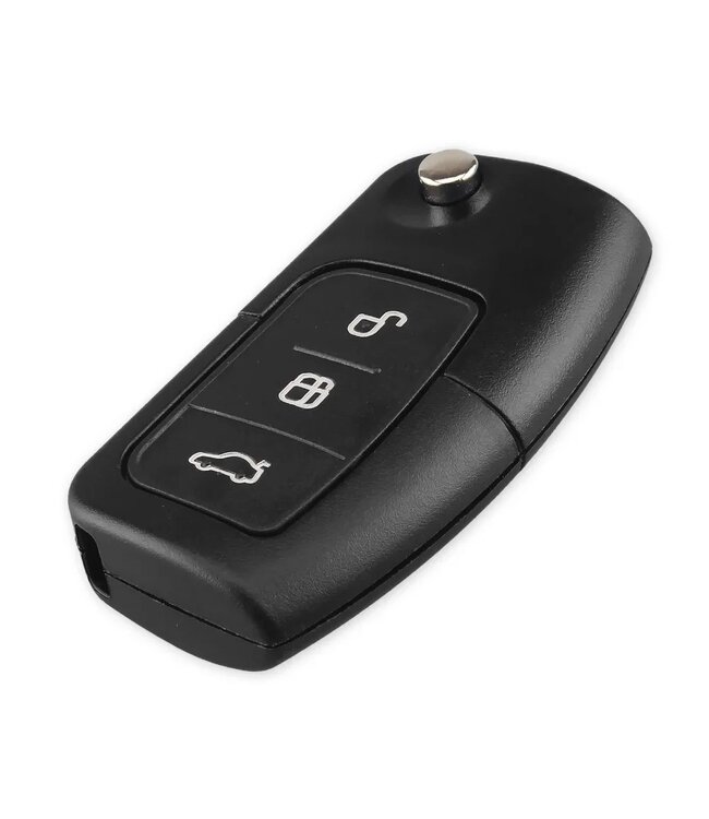 XEOD Autosleutelbehuizing - sleutelbehuizing auto - sleutel - Autosleutel / Geschikt voor: Ford 3 knops klap sleutel