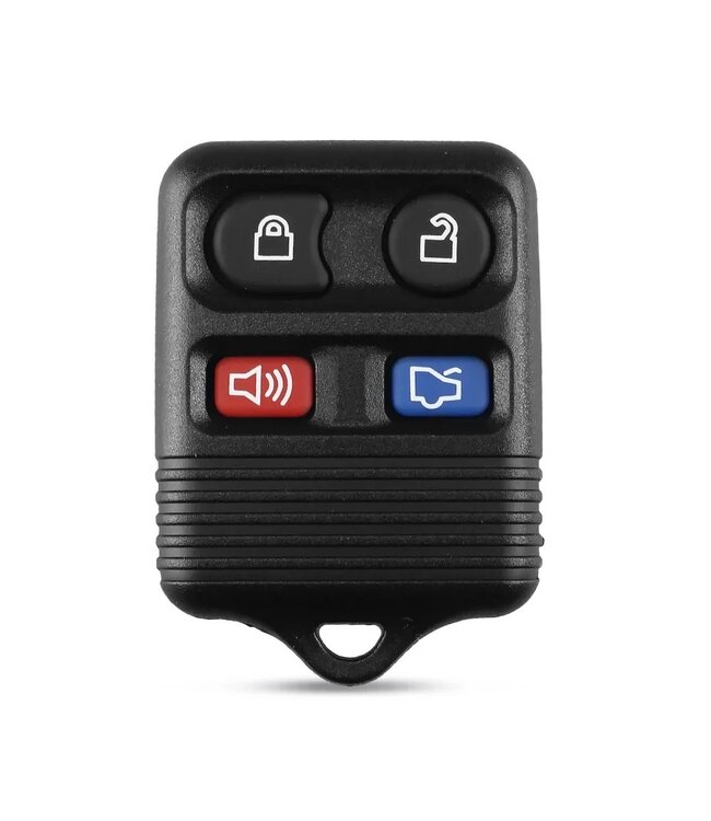 XEOD Autosleutelbehuizing - sleutelbehuizing auto - sleutel - Autosleutel  - Afstandsbediening / Geschikt voor: Ford 4 knops sleutel