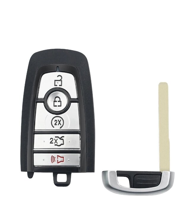 XEOD Autosleutelbehuizing - sleutelbehuizing auto - sleutel - Autosleutel smartkey / Geschikt voor: Ford 5 knops