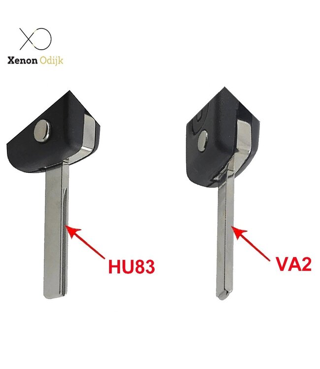 XEOD Autosleutelbehuizing - sleutelbehuizing auto - sleutel - Autosleutel / Geschikt voor: Peugeot / Citroen 2 knops HU83 CE0523