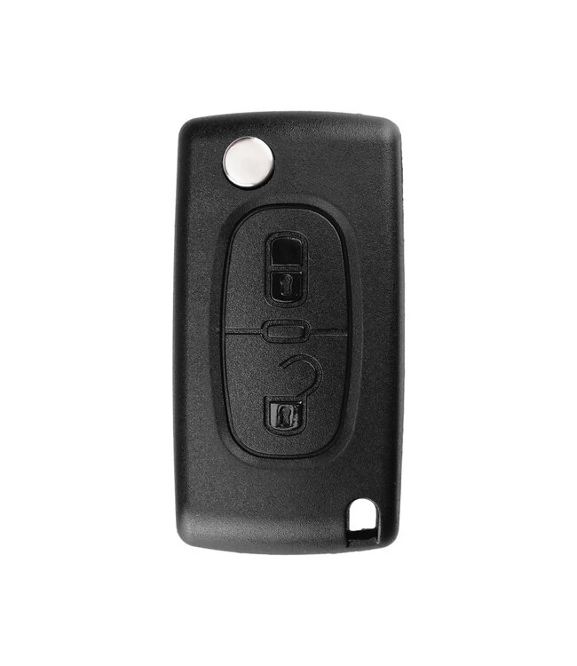 XEOD Autosleutelbehuizing - sleutelbehuizing auto - sleutel - Autosleutel / Geschikt voor: Peugeot / Citroen 2 knops HU83 CE0523
