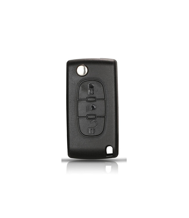 XEOD Autosleutelbehuizing - sleutelbehuizing auto - sleutel - Autosleutel / Geschikt voor: Peugeot / Citroen 3 knops VA2 CE0523