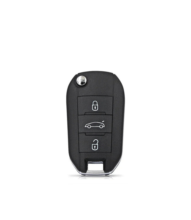 XEOD Autosleutelbehuizing - sleutelbehuizing auto - sleutel - Autosleutel / Geschikt voor: Peugeot / Citroen 3 knops HU83