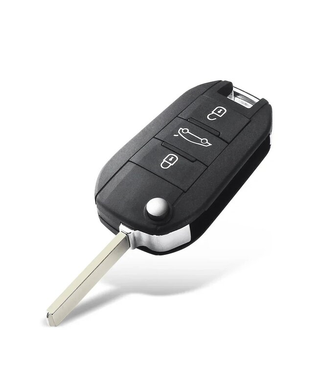 XEOD Autosleutelbehuizing - sleutelbehuizing auto - sleutel - Autosleutel geschikt voor: Peugeot - Citroen 2 Knops smart sleutel VA2