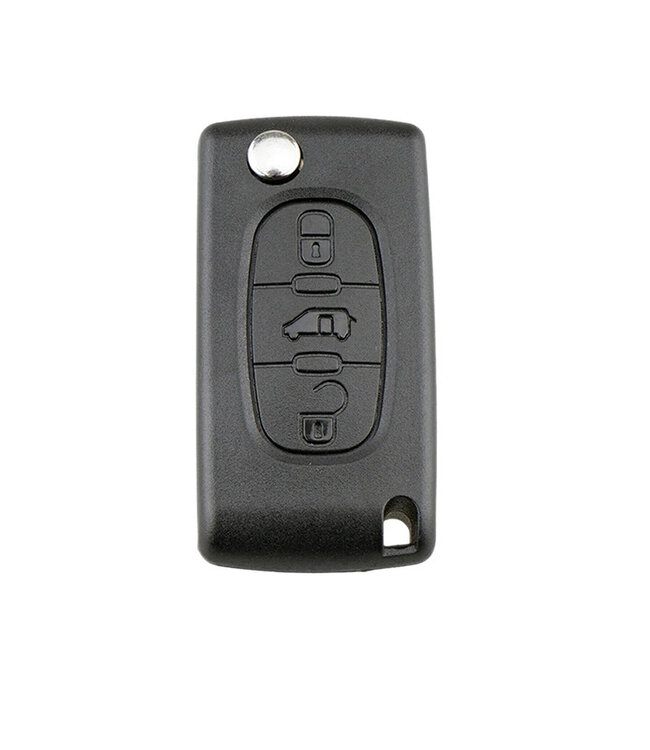 XEOD Autosleutelbehuizing - sleutelbehuizing auto - sleutel - Autosleutel / Geschikt voor: Peugeot - Citroen - Fiat 3 knops HU83 CE0523
