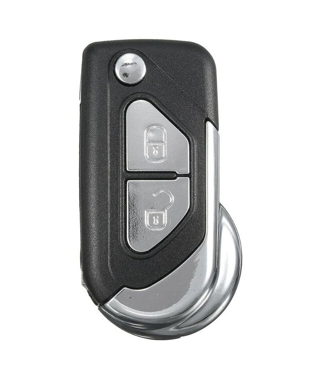 XEOD Autosleutelbehuizing - sleutelbehuizing auto - sleutel - Autosleutel / Geschikt voor: Citroen DS3 - 2 knops VA2