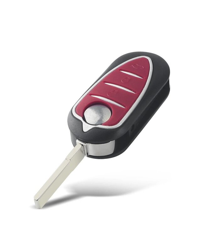XEOD Autosleutelbehuizing - sleutelbehuizing auto - sleutel - Autosleutel / Geschikt voor: Alfa Romeo MiTo - Giulietta - 159 & GTA 3 knops