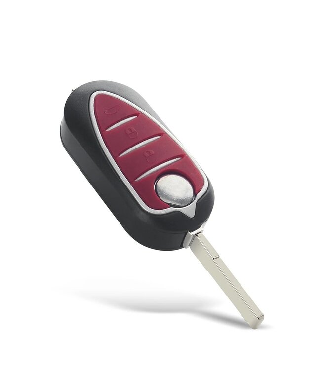 XEOD Autosleutelbehuizing - sleutelbehuizing auto - sleutel - Autosleutel / Geschikt voor: Alfa Romeo MiTo - Giulietta - 159 & GTA 3 knops
