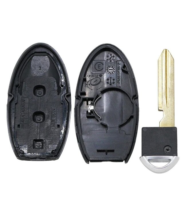 XEOD Autosleutelbehuizing - sleutelbehuizing auto - sleutel - Autosleutel / Geschikt voor: Nissan 370Z - Maxima & Infinity FX37 - QX70 - FX50 & QX56 4 knops