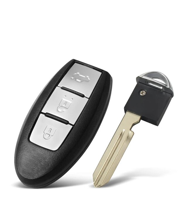 XEOD Autosleutelbehuizing - sleutelbehuizing auto - sleutel - Autosleutel / Geschikt voor: Nissan & Infinity  3 knops
