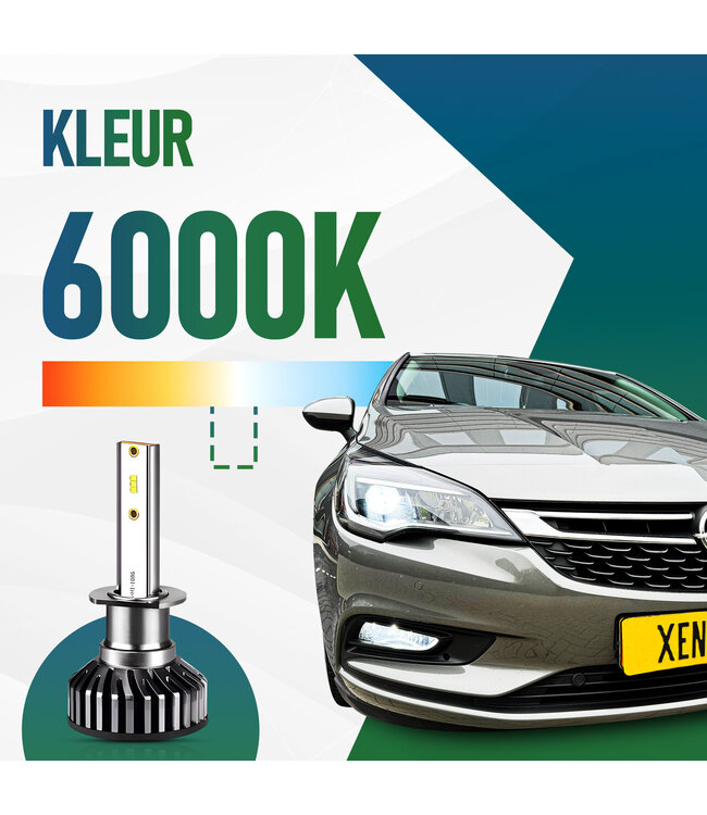 XEOD H1 F2 LED lampen – Auto Verlichting Lamp – Meer lichtopbrengst – Dimlicht, Grootlicht of Mistlicht - 2 stuks – 12V