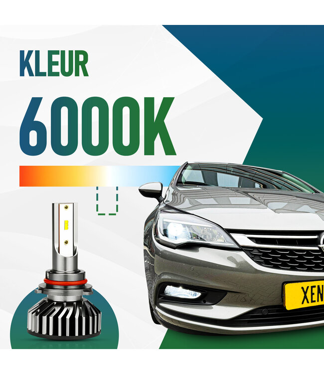 XEOD HB3 / 9005 F2 LED lampen – Auto Verlichting Lamp – Meer lichtopbrengst – Dimlicht, Grootlicht of Mistlicht - 2 stuks – 12V