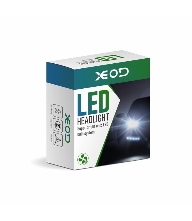 XEOD HB3 / 9005 F2 LED lampen – Auto Verlichting Lamp – Meer lichtopbrengst – Dimlicht, Grootlicht of Mistlicht - 2 stuks – 12V