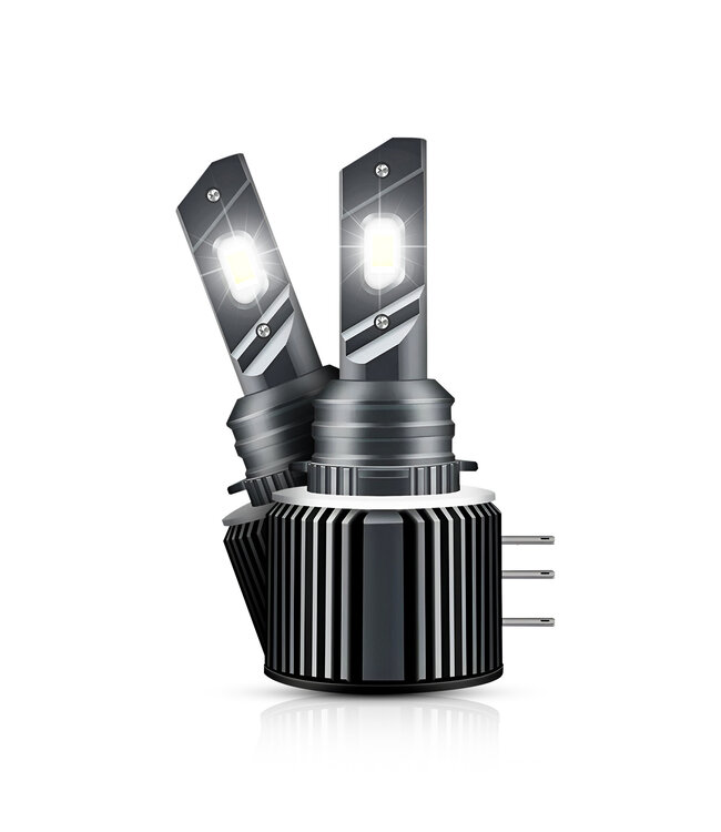 XEOD H15 LED lampen - Wit (6000K) – Auto Verlichting Lamp - Geschikt voor Audi A1, A3 & A5 - Volkswagen Golf 6 & 7 & Tiguan - Mercedes - Skoda - Mazda – Dagrijlicht en Grootlicht - 2 stuks – 12V