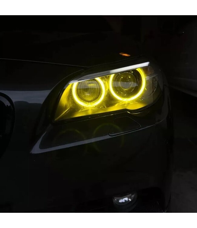 XEOD CSL LED DRL angel eyes modules Geel geschikt voor BMW 5 Serie F10 & F11 - 4 stuks - Complete set