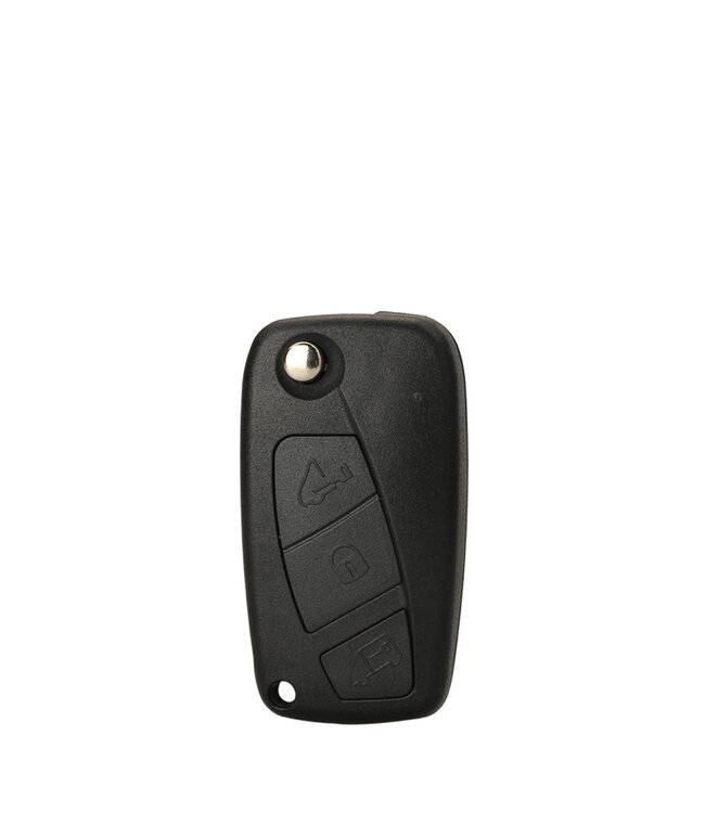 XEOD Autosleutelbehuizing - sleutelbehuizing auto - sleutel - Autosleutel / Geschikt voor: Fiat 3 knops