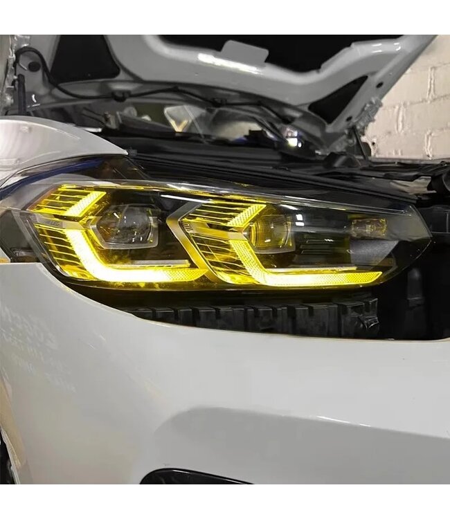 XEOD CSL LED DRL angel eyes modules Geel geschikt voor BMW X3 G01 G02 G08 - Laser koplampen - 4 stuks - Complete set