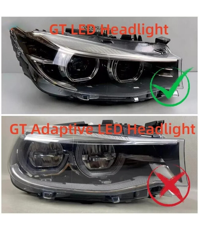 XEOD CSL LED DRL angel eyes modules Geel geschikt voor BMW 3 Serie F34 GT - LED GT koplampen - 4 stuks - Complete set