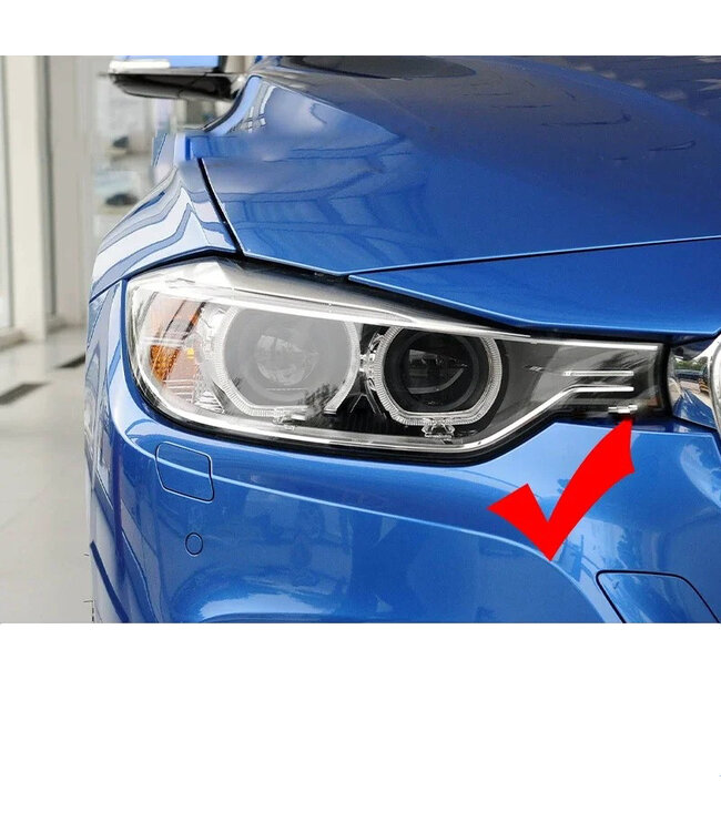 XEOD CSL LED DRL angel eyes modules Geel geschikt voor BMW 3 Serie F30 - F31 - F34 GT - Xenon koplampen - 4 stuks - Complete set