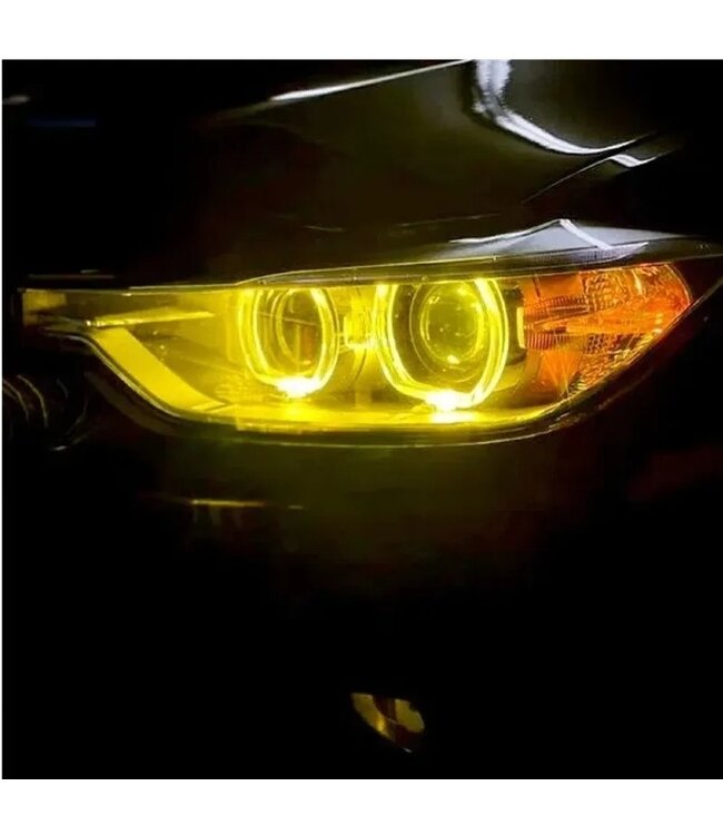 XEOD CSL LED DRL angel eyes modules Geel geschikt voor BMW 3 Serie F30 - F31 - F34 GT - Xenon koplampen - 4 stuks - Complete set