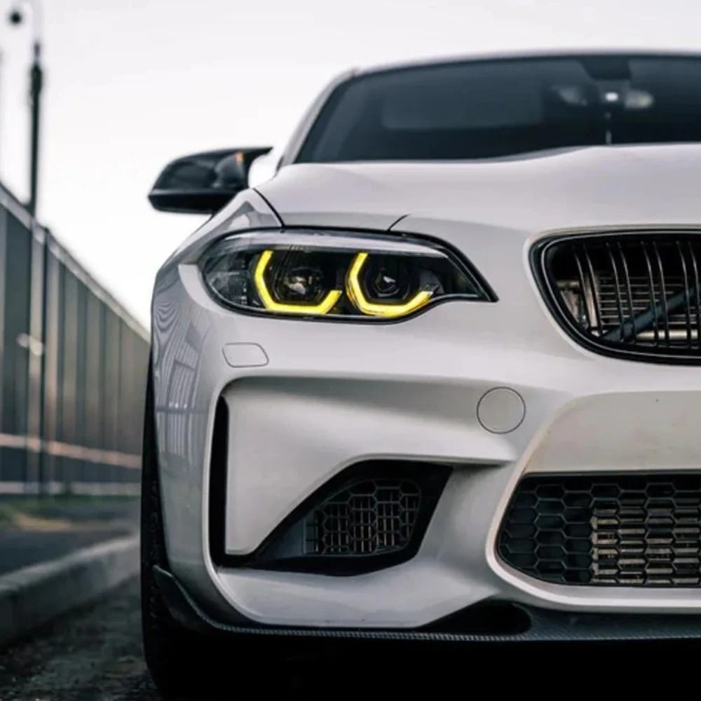 Modules Angel Eyes LED DRL XEOD CSL Jaunes adaptés aux BMW Série 5 F10 et F11 - 4