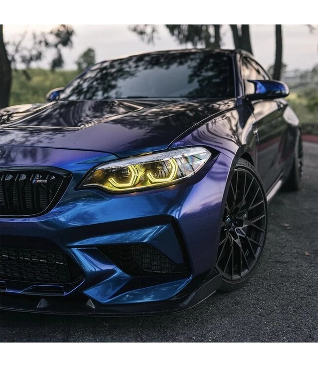 XEOD CSL LED DRL angel eyes modules Geel geschikt voor BMW 2 Serie F22 - F23 - F87 LCI - LED koplampen - 4 stuks - Complete set