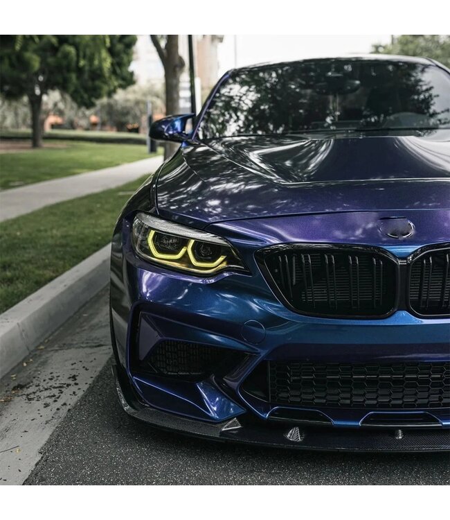 XEOD CSL LED DRL angel eyes modules Geel geschikt voor BMW 2 Serie F22 - F23 - F87 LCI - LED koplampen - 4 stuks - Complete set