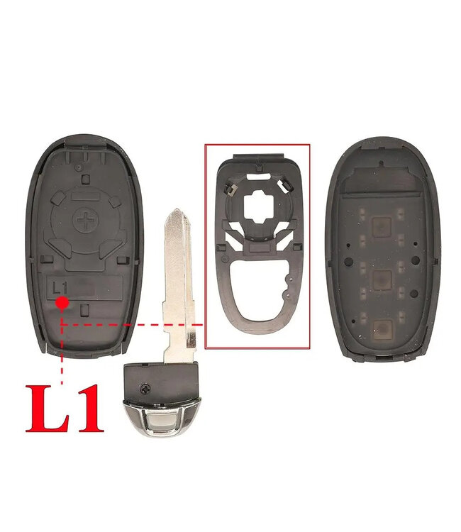 XEOD Autosleutelbehuizing - sleutelbehuizing auto - sleutel - Autosleutel / Geschikt voor Suzuki Swift, Vitara & SX4 2 knops smartkey