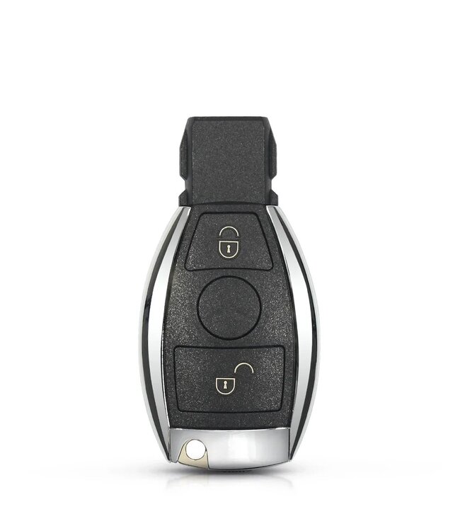 XEOD Autosleutelbehuizing - sleutelbehuizing auto - sleutel - Autosleutel / Geschikt voor: Mercedes 2 Knops smart sleutel