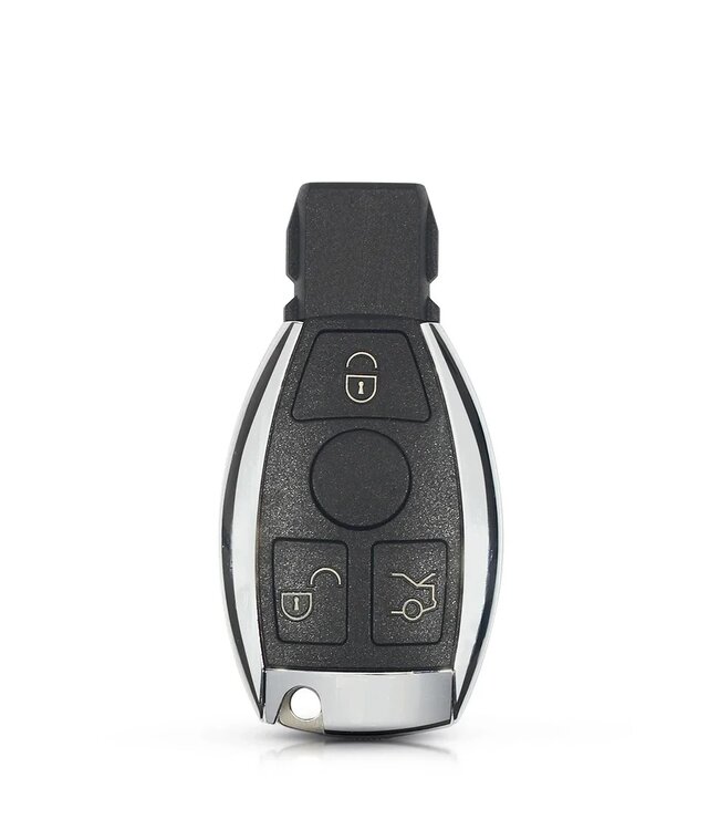 XEOD Autosleutelbehuizing - sleutelbehuizing auto - sleutel - Autosleutel / Geschikt voor: Mercedes 3 Knops smart sleutel