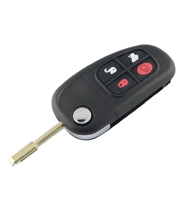 XEOD Autosleutelbehuizing - sleutelbehuizing auto - sleutel - Autosleutel / Geschikt voor: Jaguar 4 knops