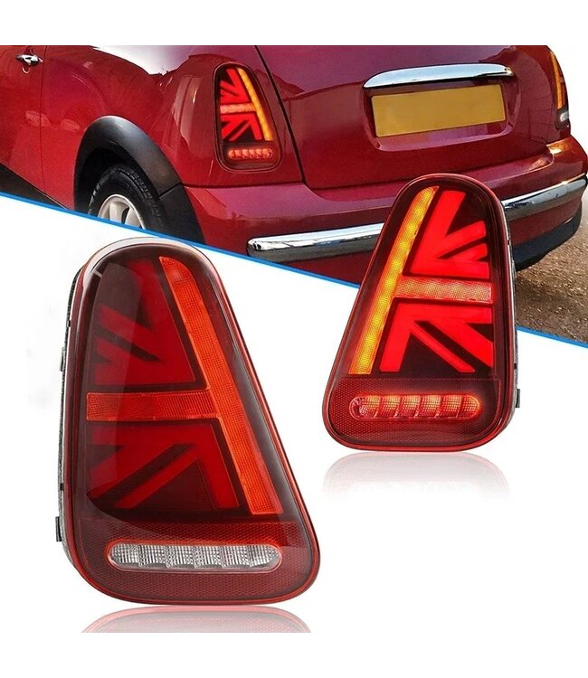 Mini R56 - R57 - R58 - R59 Full LED achterlichten Rood