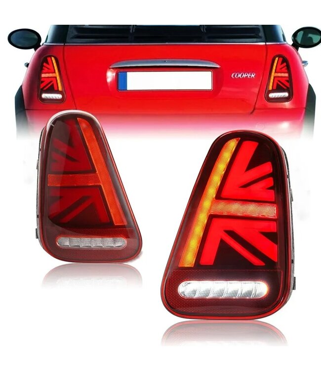 Mini R56 - R57 - R58 - R59 Full LED achterlichten Rood