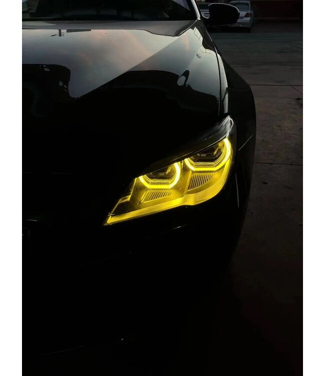 XEOD CSL LED DRL angel eyes modules Geel geschikt voor BMW 6 Serie F06 - F12 - F13 - 4 stuks - Adaptive LED koplampen LCI - Complete set