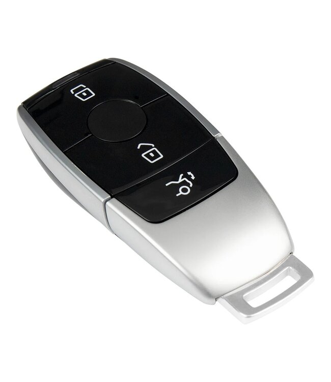 XEOD Autosleutelbehuizing - sleutelbehuizing auto - sleutel - Autosleutel / Geschikt voor: Mercedes 3 Knops smart sleutel - Keyless