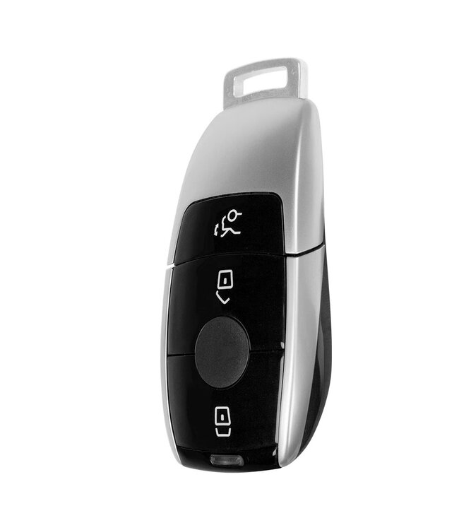 XEOD Autosleutelbehuizing - sleutelbehuizing auto - sleutel - Autosleutel / Geschikt voor: Mercedes 3 Knops smart sleutel - Keyless