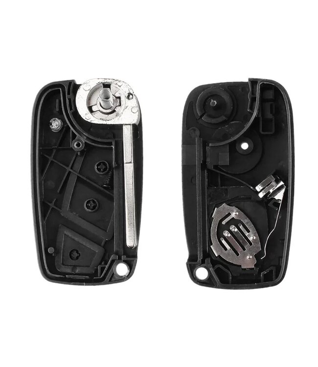 XEOD Autosleutelbehuizing - sleutelbehuizing auto - sleutel - Autosleutel / Geschikt voor: Fiat 3 knops