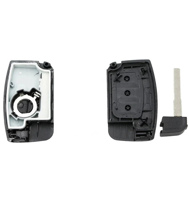 XEOD Autosleutelbehuizing - sleutelbehuizing auto - sleutel - Autosleutel smartkey / Geschikt voor: Ford 3 knops