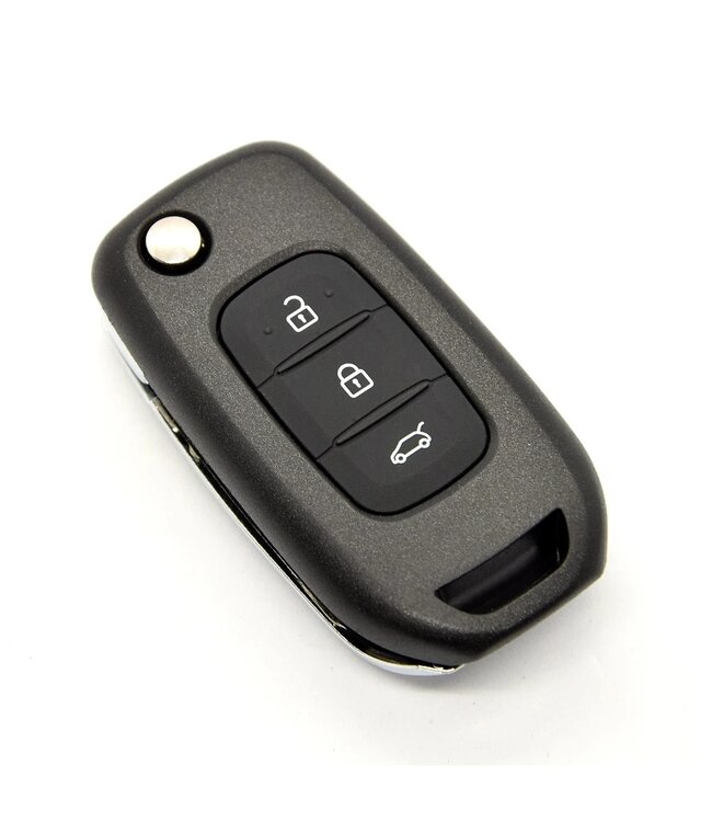 XEOD Autosleutelbehuizing - sleutelbehuizing auto - sleutel - Autosleutel / Renault 3 knops klapsleutel VAC102
