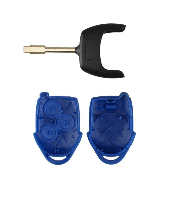 XEOD Autosleutelbehuizing - sleutelbehuizing auto - sleutel - Autosleutel 3 Knops / Geschikt voor: Ford