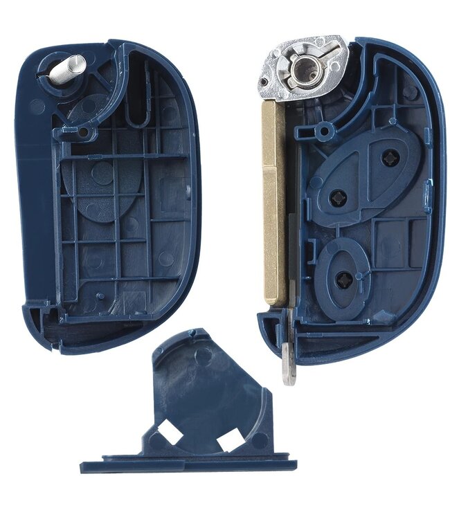 XEOD Autosleutelbehuizing - sleutelbehuizing auto - sleutel - Autosleutel  - Afstandsbediening / Geschikt voor: Maserati 3 knops