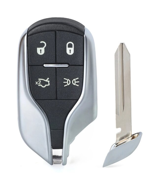 XEOD Autosleutelbehuizing - sleutelbehuizing auto - sleutel - Autosleutel  - Afstandsbediening / Geschikt voor: Maserati 4 knops